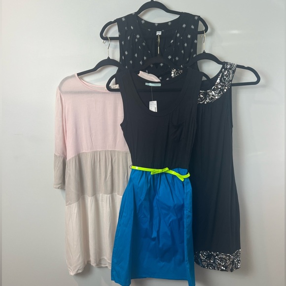 Old Navy Maurice’s Indigo Soul and Express size Small Dress Bundle 4 Dresses - Picture 1 of 16